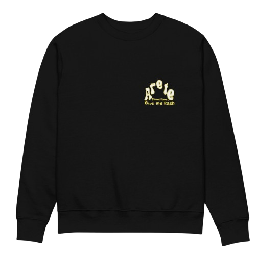 SUDADERA ARETE, GIVE ME KASH - NEGRO || SPRING23