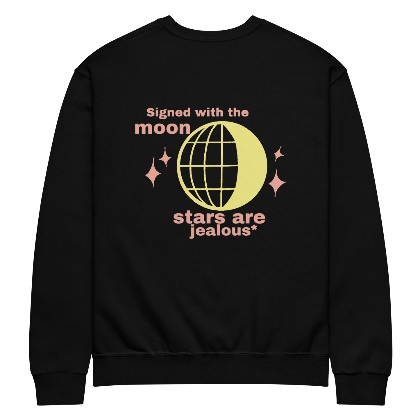 SUDADERA ARETE, THE MOON - NEGRO || WINTER24