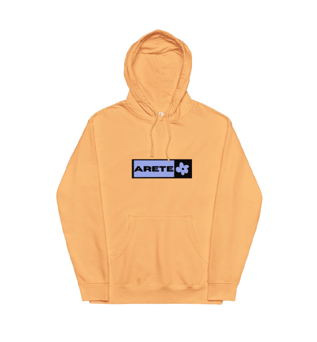 SUDADERA ARETE, BOX LOGO - AMARILLO || SPRING24