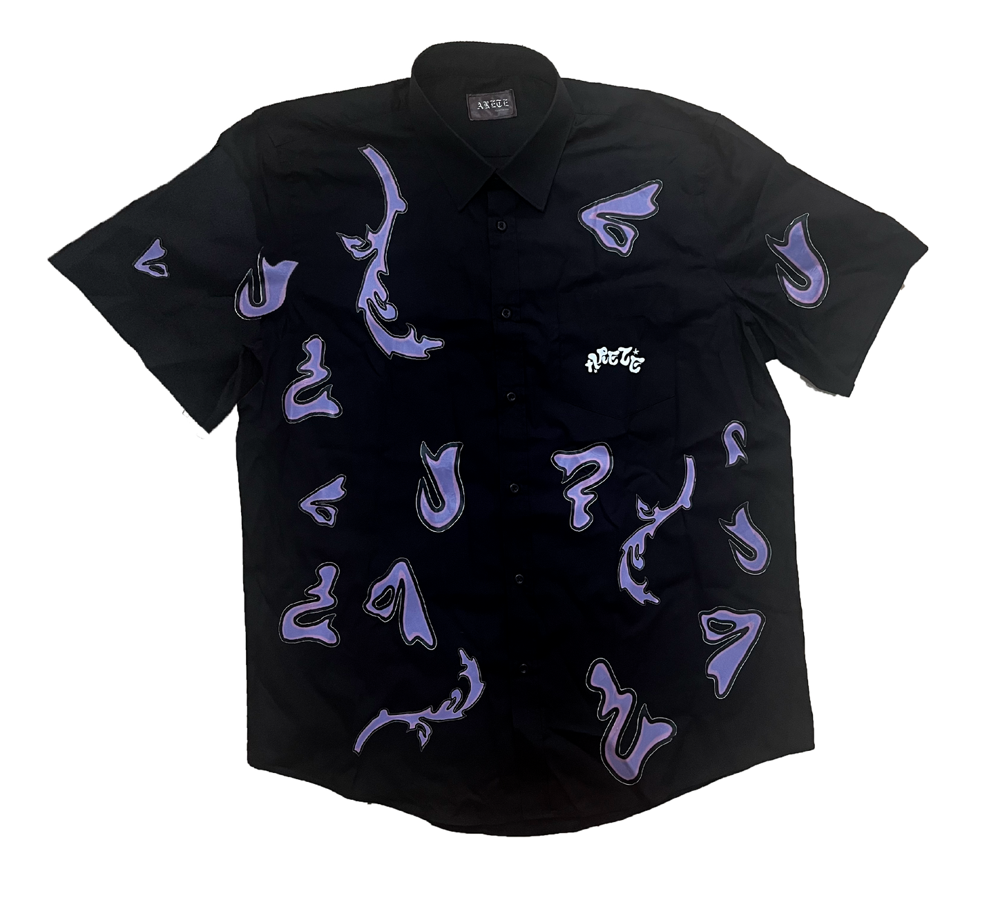 CAMISA ARETE, MONOGRAM - NEGRO || SPRING24