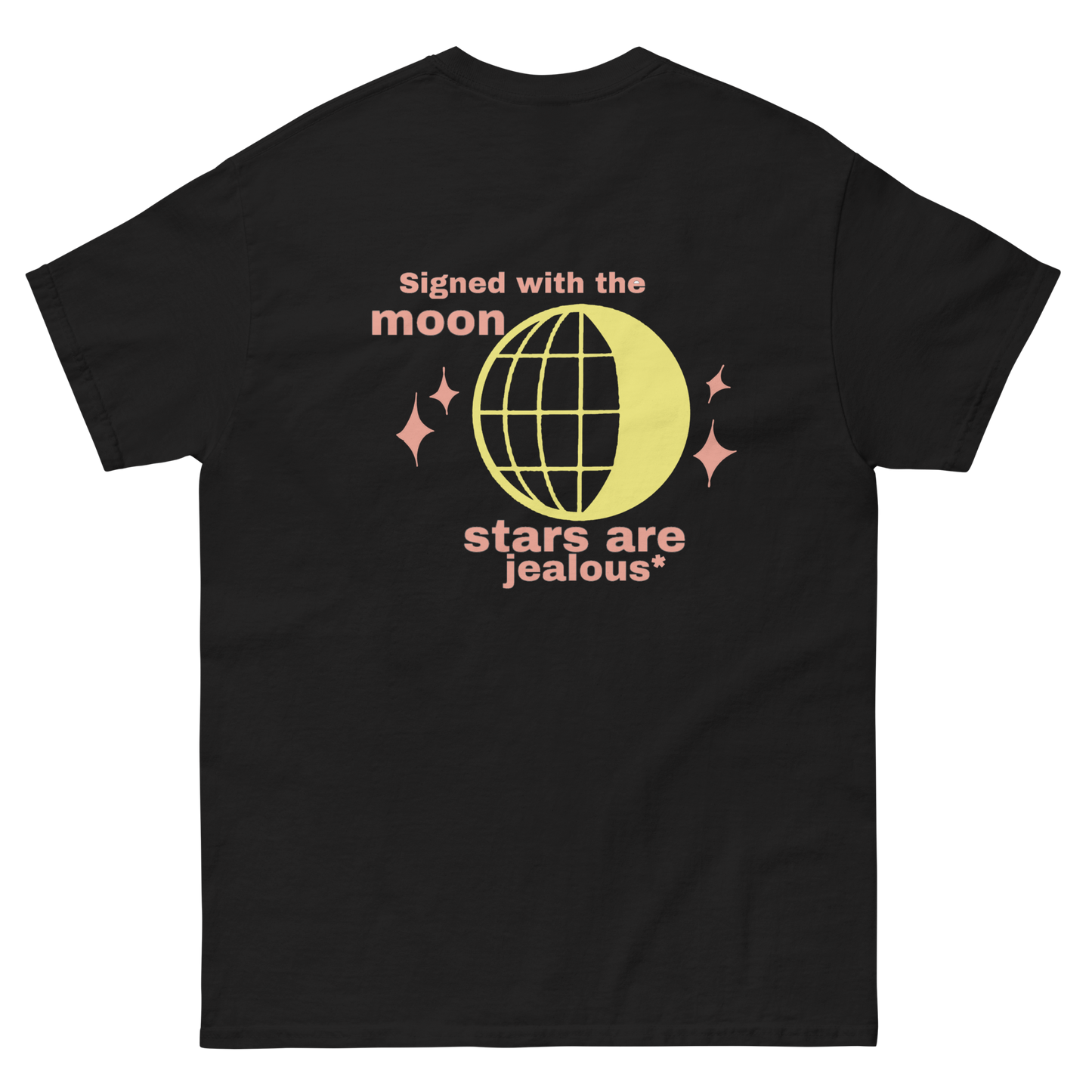 CAMISETA ARETE, THE MOON - NEGRO || WINTER24