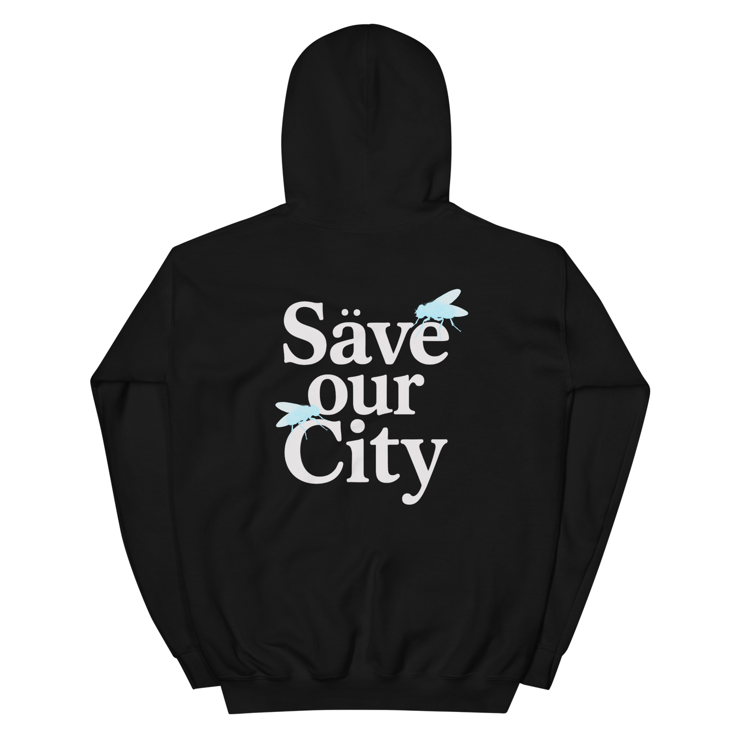 SUDADERA ARETE, SAVE OUR CITY - NEGRO || SPRING26