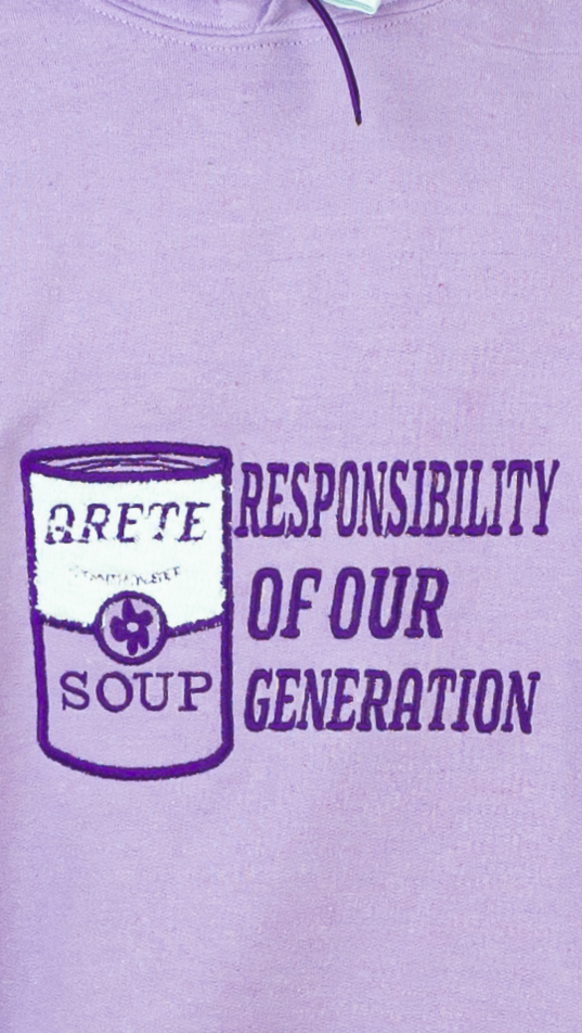 SUDADERA ARETE, CAN LOGO - LILA || AUTUMN23