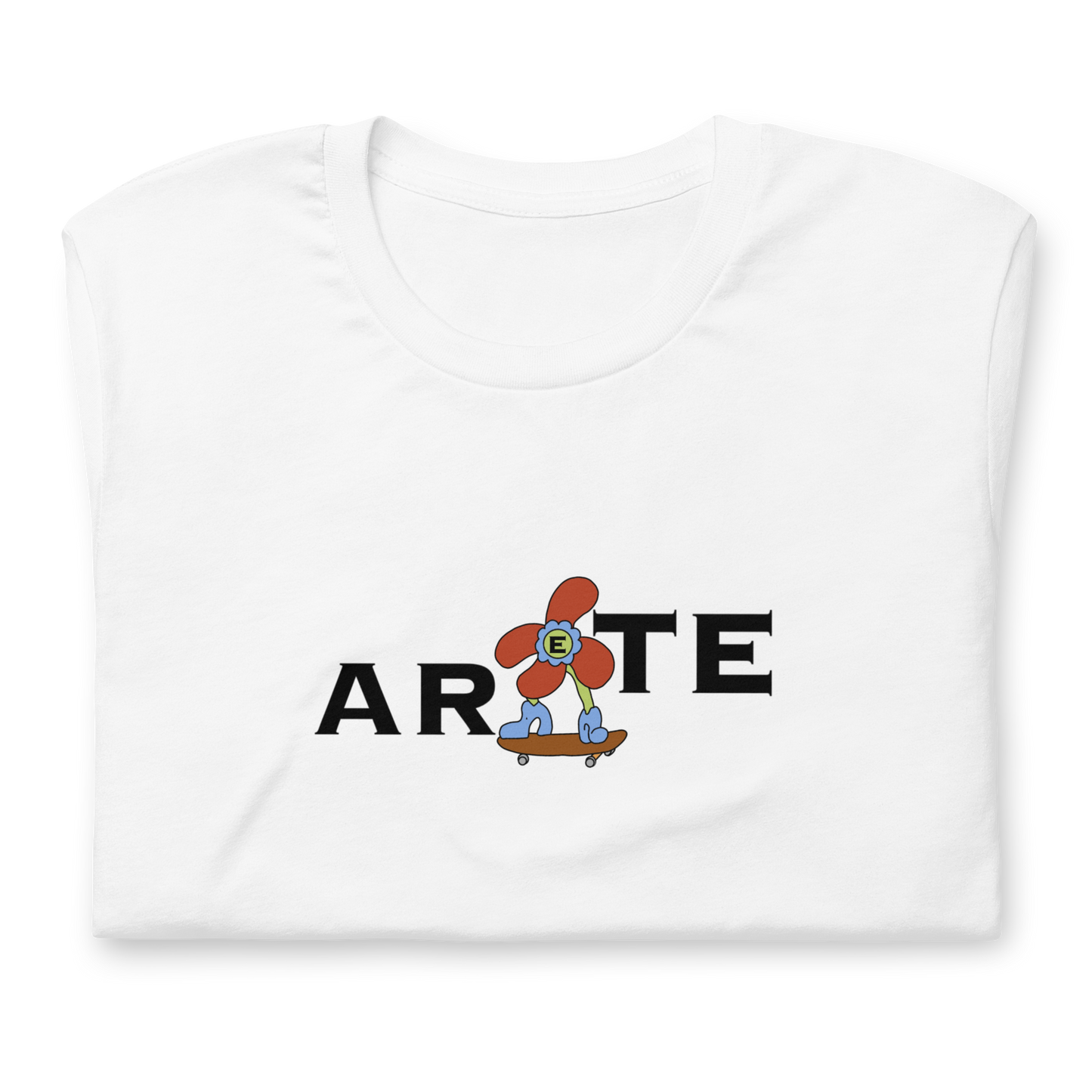 CAMISETA ARETE, FLOWER FLIP - BLANCO || SPRING22