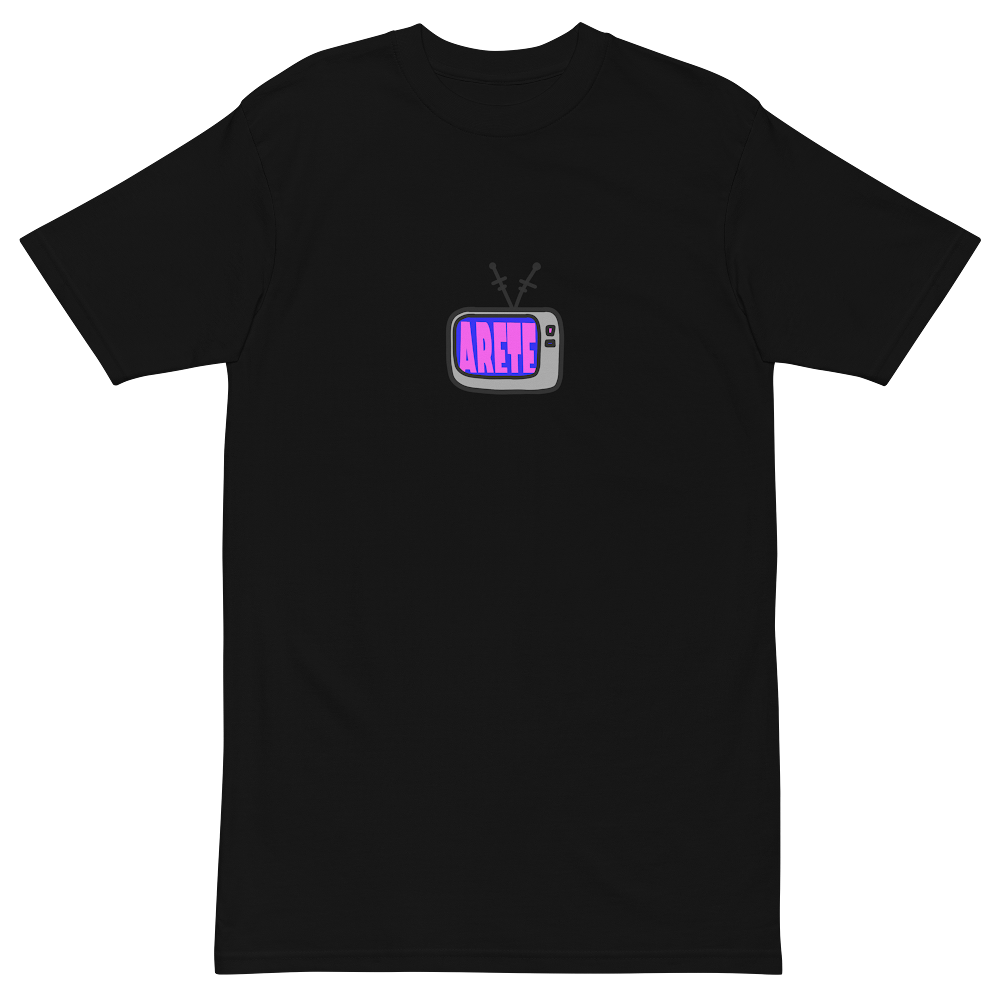 CAMISETA ARETE, TV - NEGRO || AUTUMN21