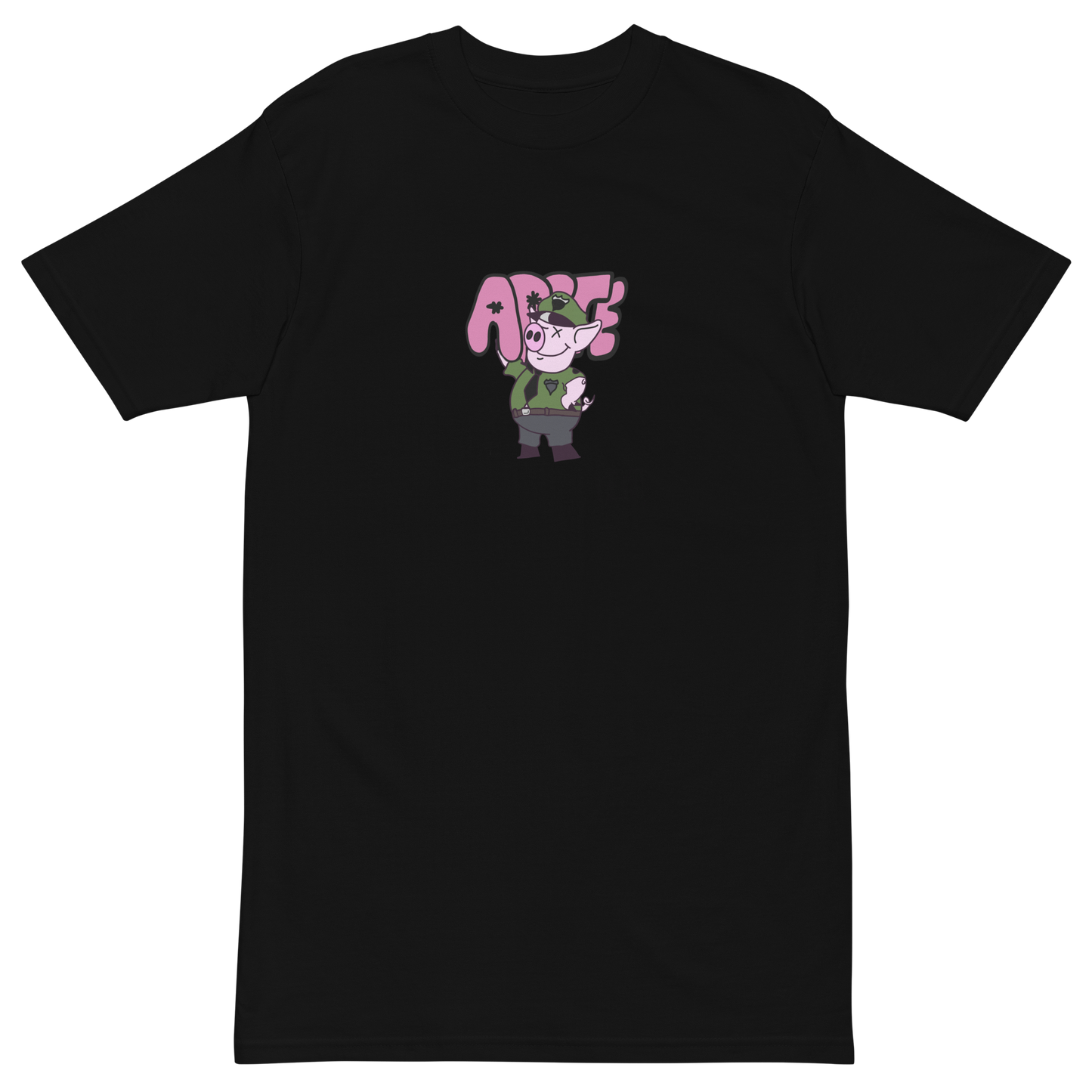 CAMISETA ARETE, PIG-WORKER - NEGRO || AUTUMN21