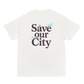 CAMISETA ARETE, SAVE OUR CITY - BLANCO || SPRING26