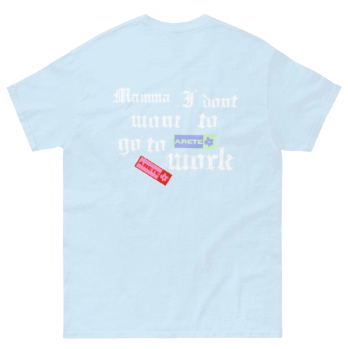 CAMISETA ARETE, MAMMA PLEASE - AZUL || MID-SPRING24