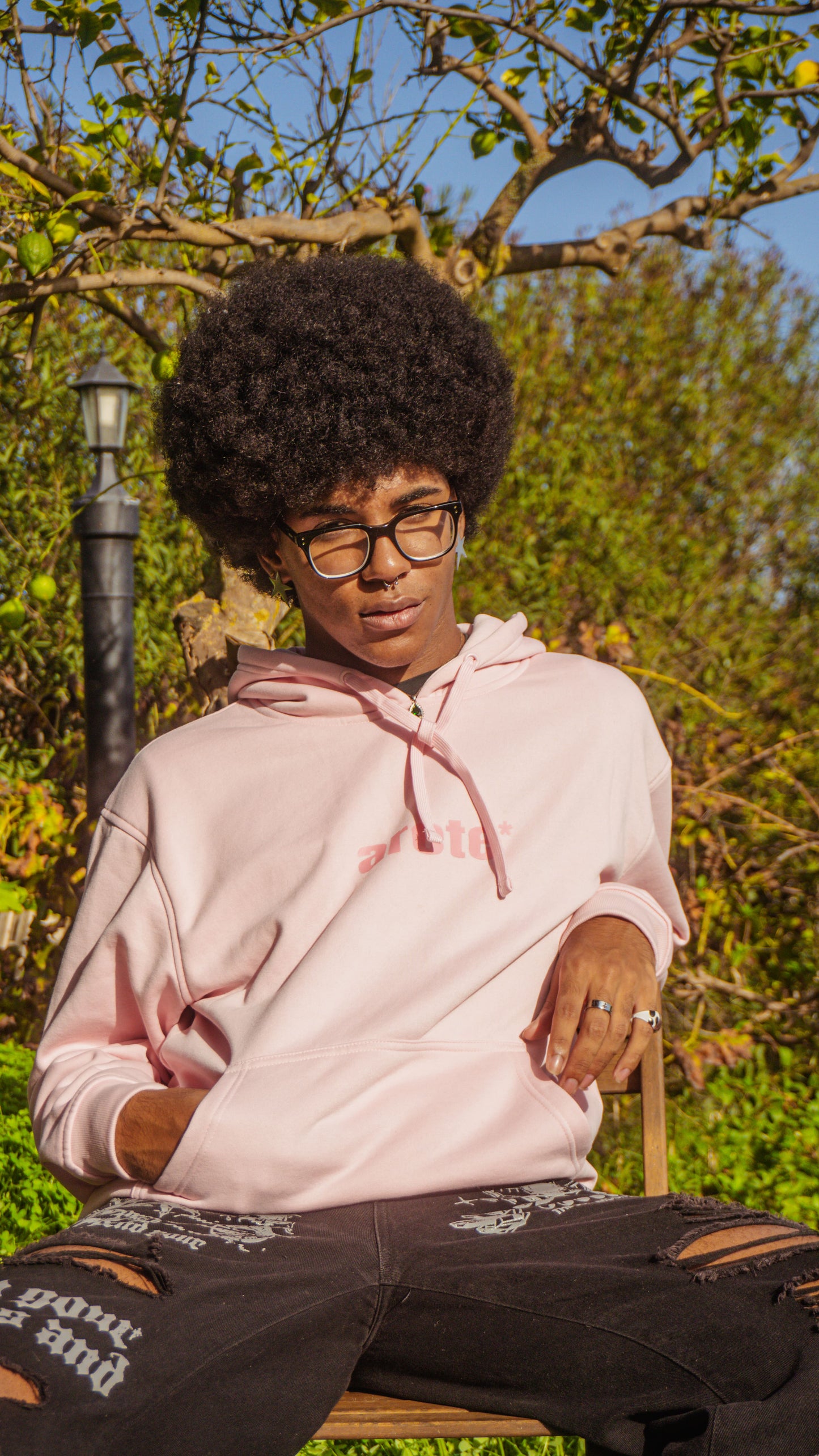 SUDADERA ARETE, BUSINESS BASIC - ROSA || WINTER24