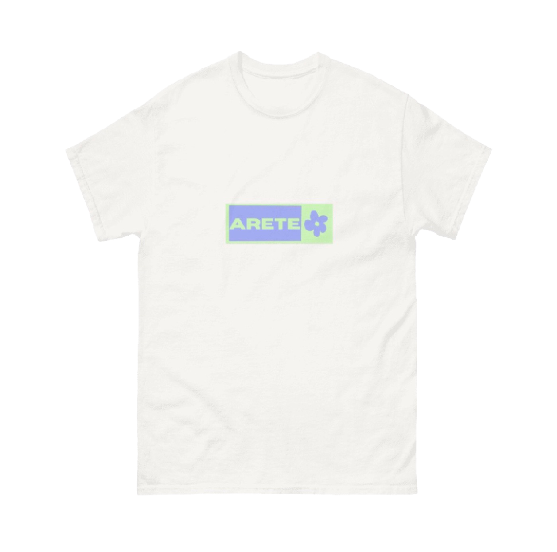 CAMISETA ARETE, BOX LOGO - BLANCO || SPRING24