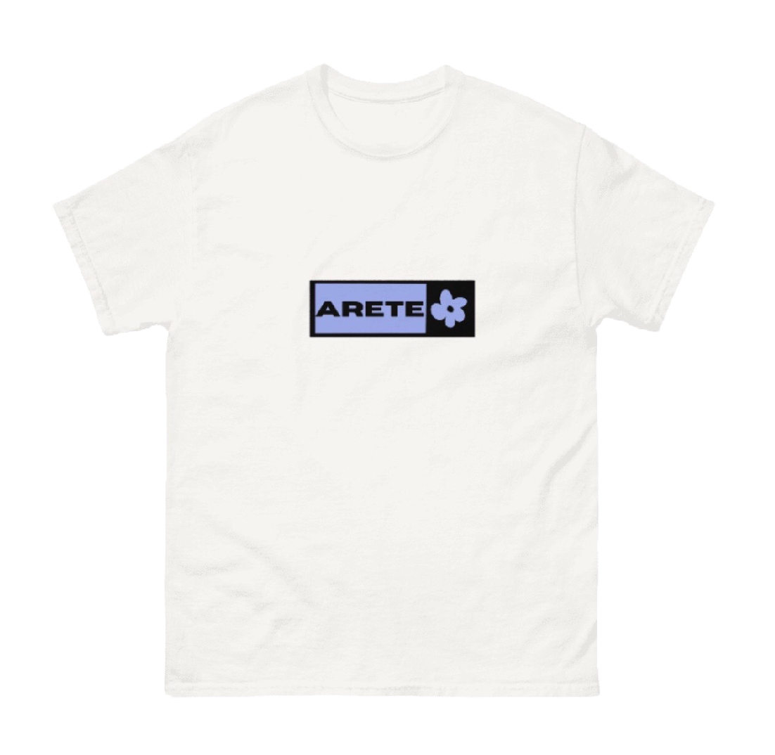 CAMISETA ARETE, BOX LOGO - BLANCO || SPRING24