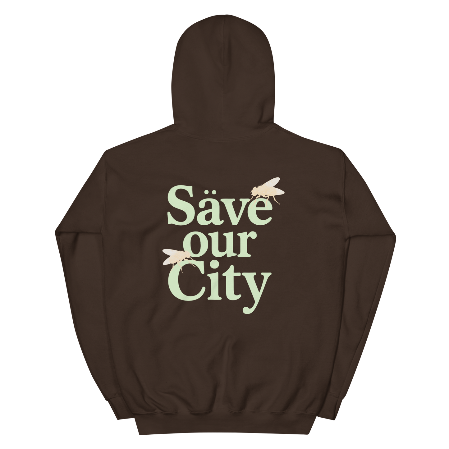 SUDADERA ARETE, SAVE OUR CITY - MARRÓN || SPRING26